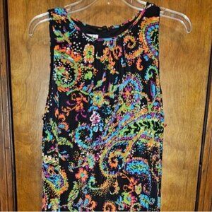 Evan Picone Sleeveless Dress Women's/Ladies/Woman's Size 16 Paisley Print